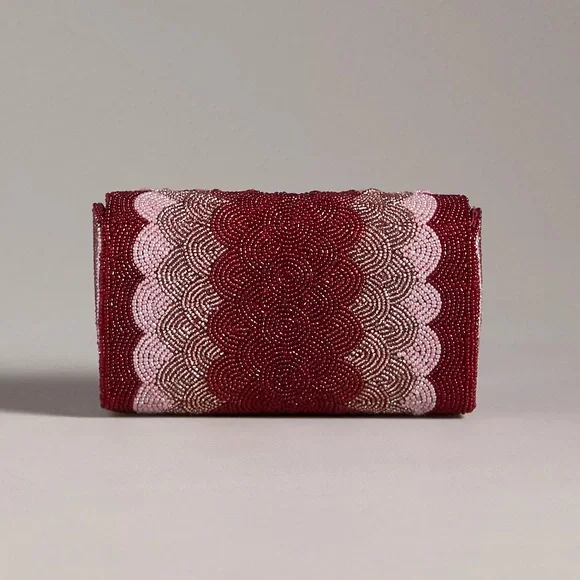 Anthropologie Beaded Petal Clutch - Picture 2 of 3